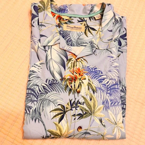 Tommy‎ Bahama Men Shirt 4XB Heritage Tortola Silk Hawaiian Button down - Picture 13 of 15